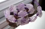 Amethyst Rechtecke Edelstein Strang
